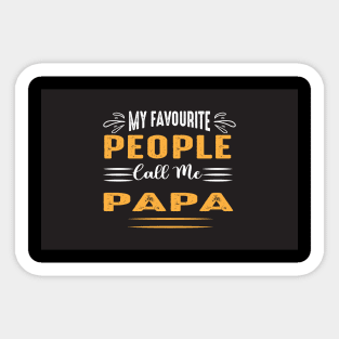 papa t shirt design Sticker